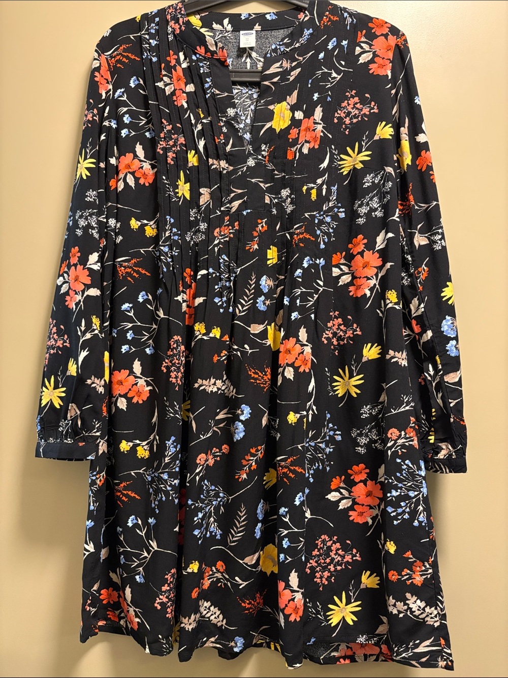 Old Navy Black Floral Dress